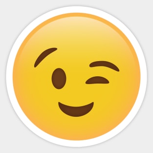 Winky Face Emoji Sticker